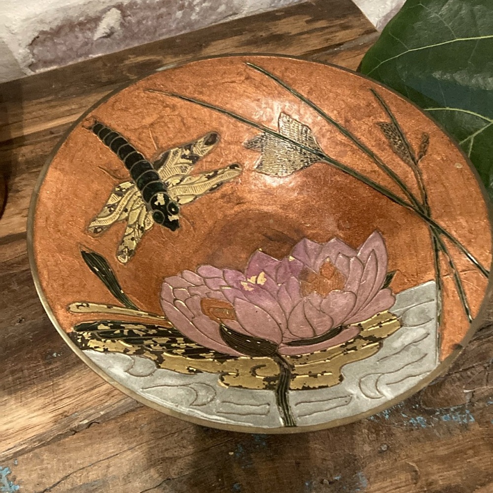 Solid brass vintage bowl